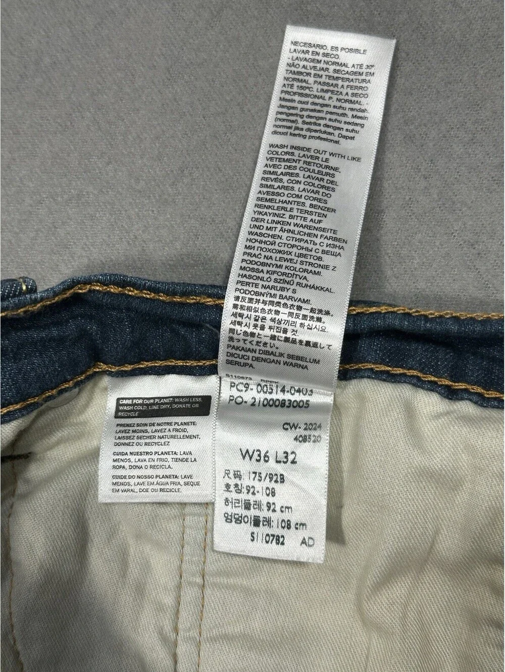 Levi’s 514 Men’s Jeans Blue Denim W34 L30.5 Straight Fit
